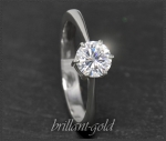 Brillant Ring aus 585 Gold mit 1,04ct, River E